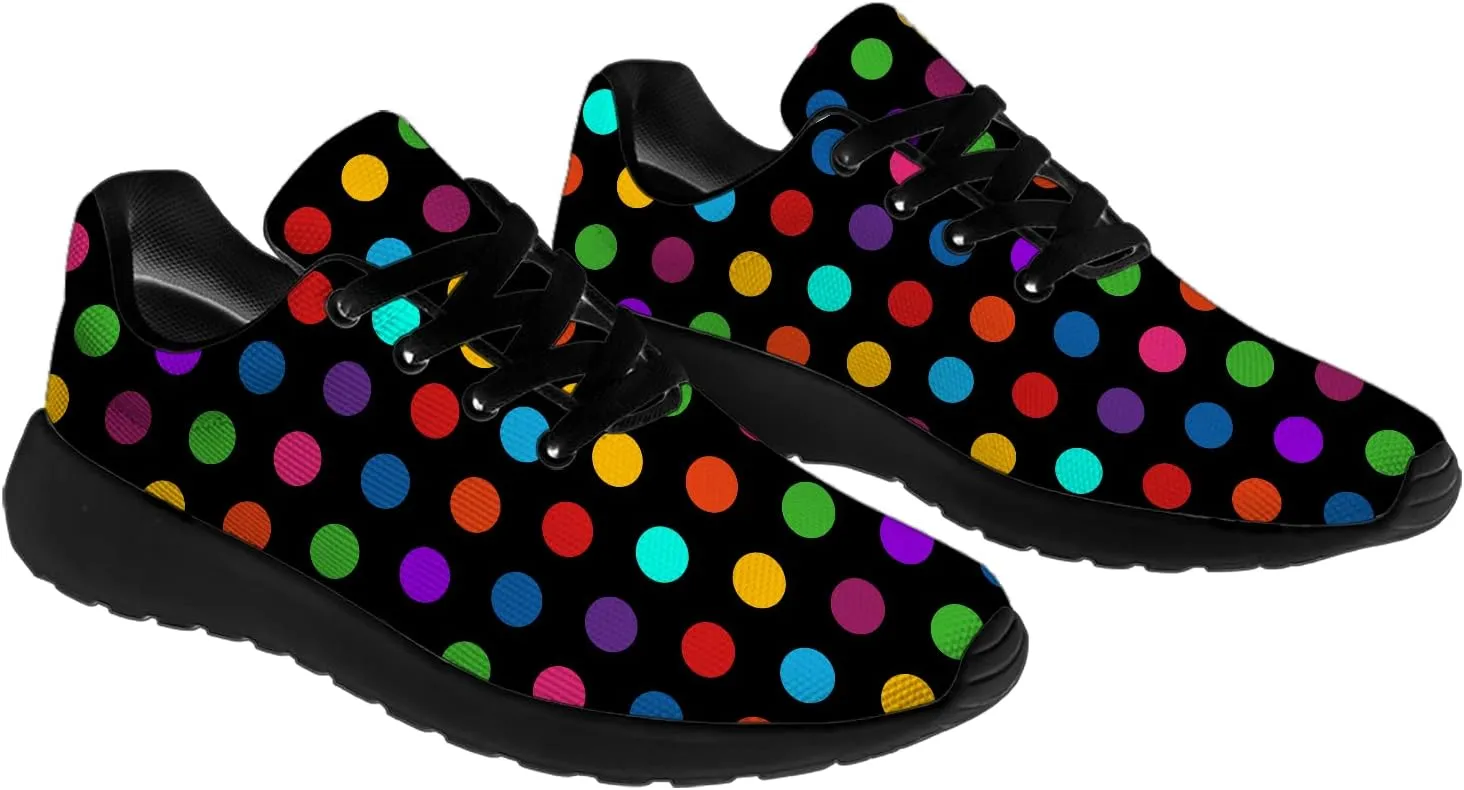 Polka Dot Shoes for Women Men Running Shoes Comfort Lightweight Walking Tennis Dots Sneakers Gifts