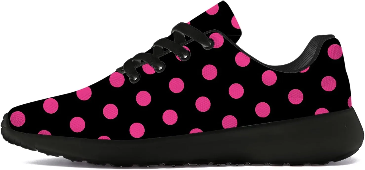 Polka Dot Shoes for Women Men Running Shoes Comfort Lightweight Walking Tennis Dots Sneakers Gifts