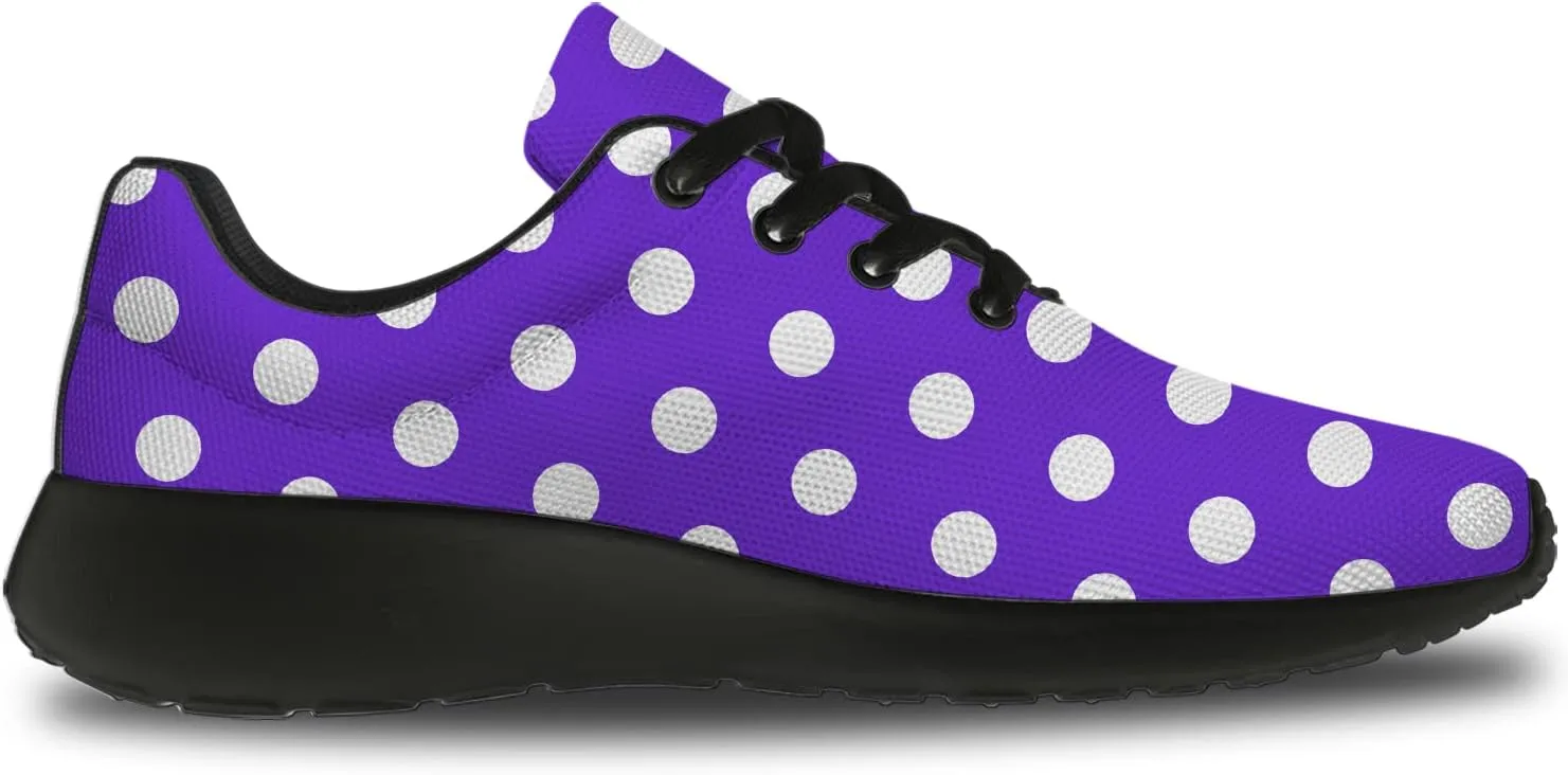 Polka Dot Shoes for Women Men Running Shoes Comfort Lightweight Walking Tennis Dots Sneakers Gifts