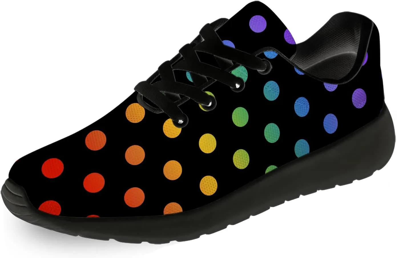 Polka Dot Shoes for Women Men Running Shoes Comfort Lightweight Walking Tennis Dots Sneakers Gifts