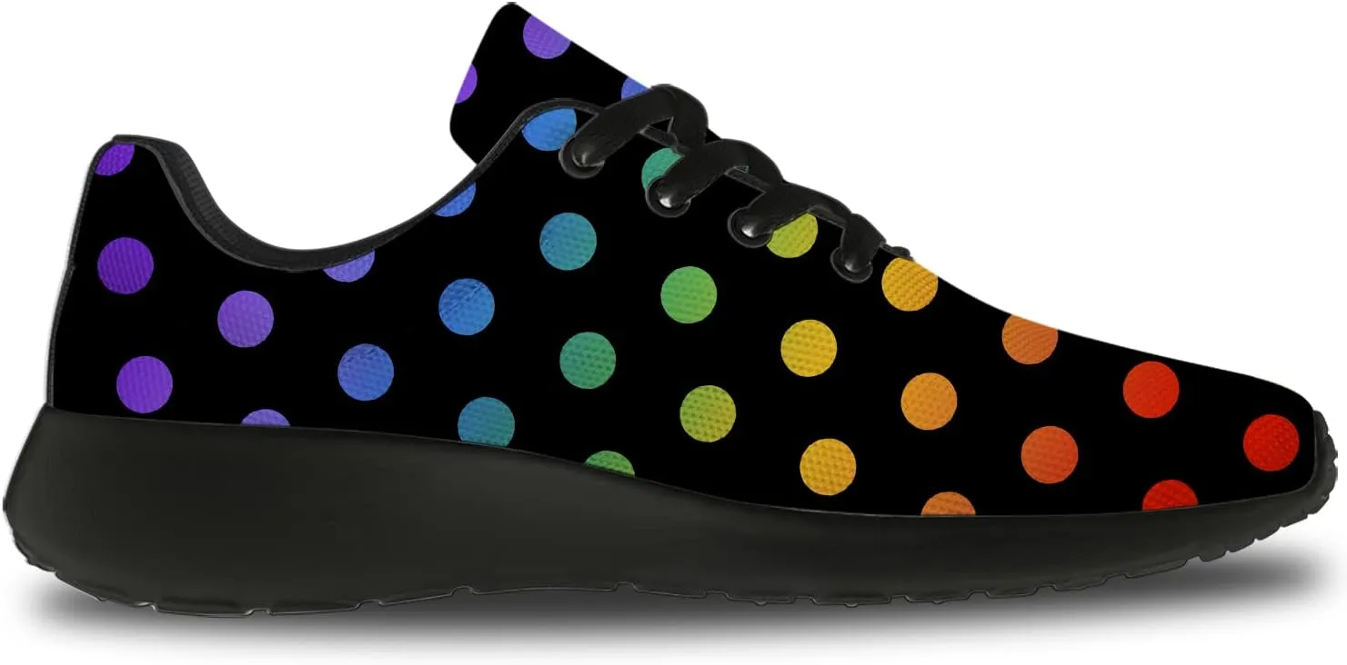 Polka Dot Shoes for Women Men Running Shoes Comfort Lightweight Walking Tennis Dots Sneakers Gifts