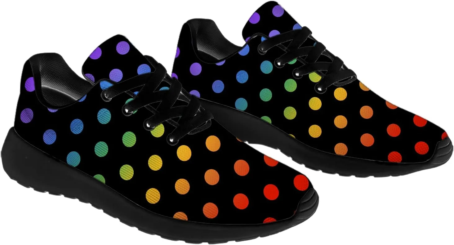 Polka Dot Shoes for Women Men Running Shoes Comfort Lightweight Walking Tennis Dots Sneakers Gifts