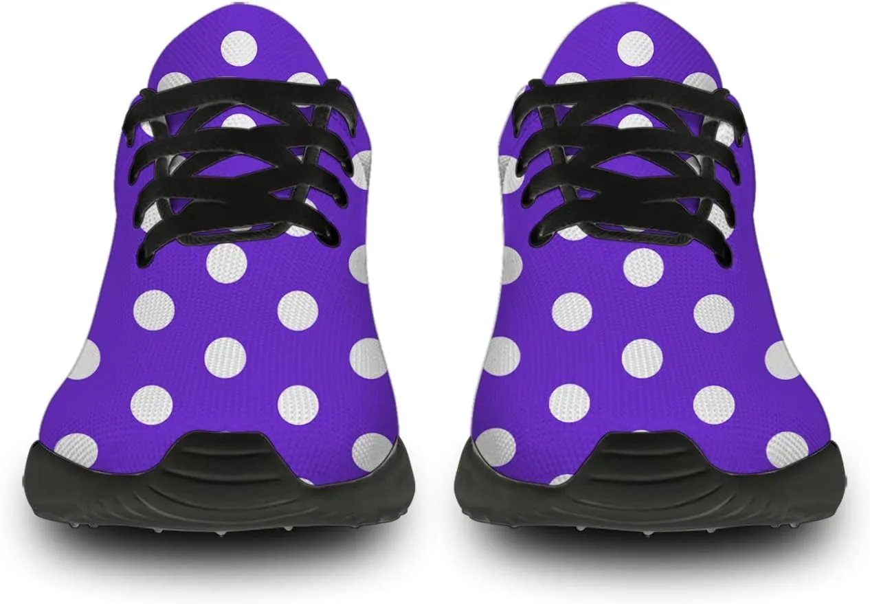Polka Dot Shoes for Women Men Running Shoes Comfort Lightweight Walking Tennis Dots Sneakers Gifts