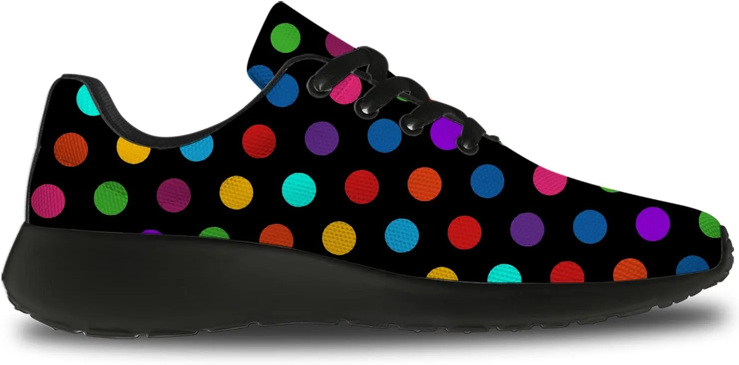 Polka Dot Shoes for Women Men Running Shoes Comfort Lightweight Walking Tennis Dots Sneakers Gifts