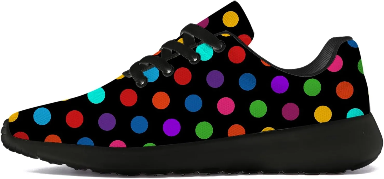 Polka Dot Shoes for Women Men Running Shoes Comfort Lightweight Walking Tennis Dots Sneakers Gifts