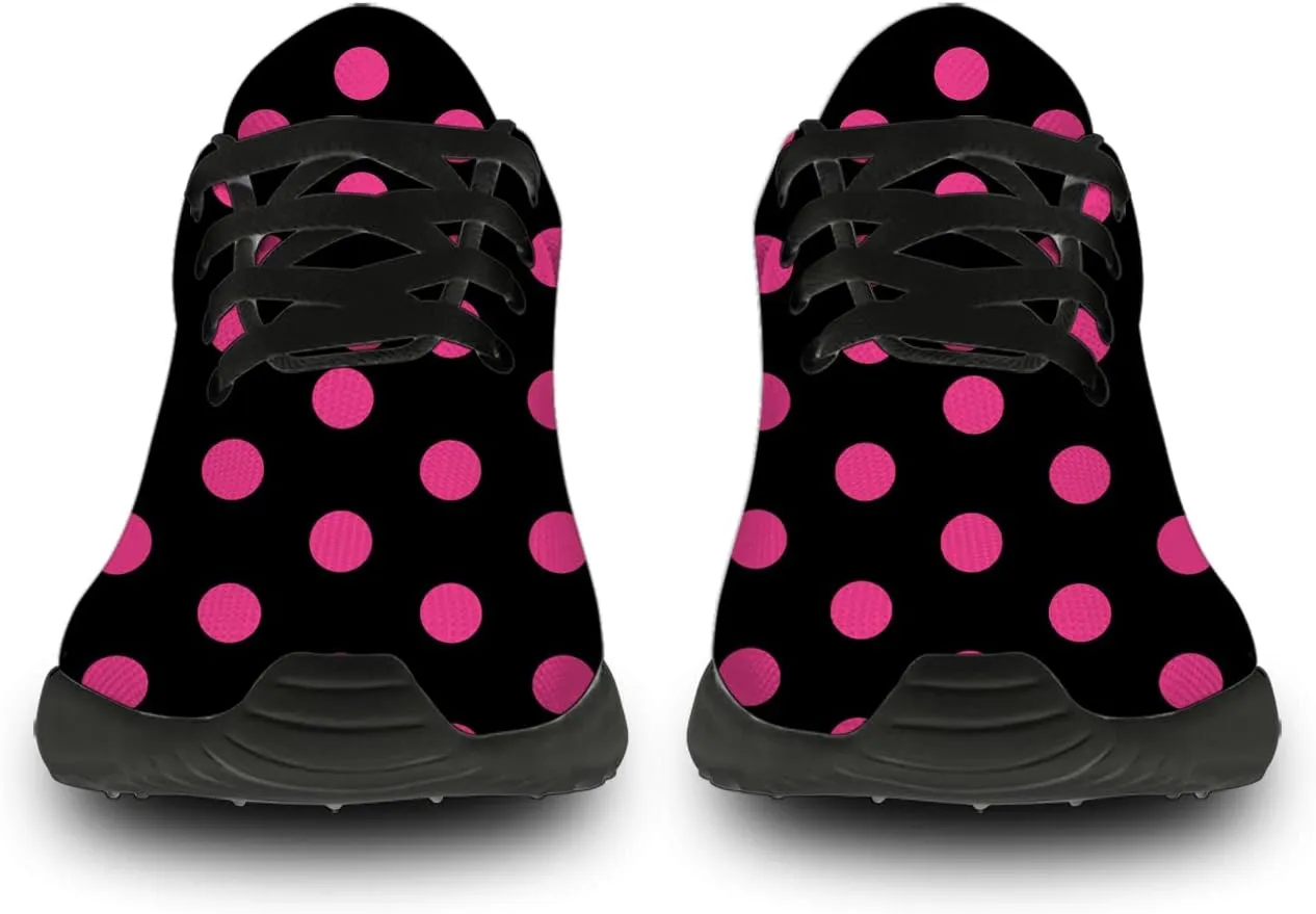 Polka Dot Shoes for Women Men Running Shoes Comfort Lightweight Walking Tennis Dots Sneakers Gifts