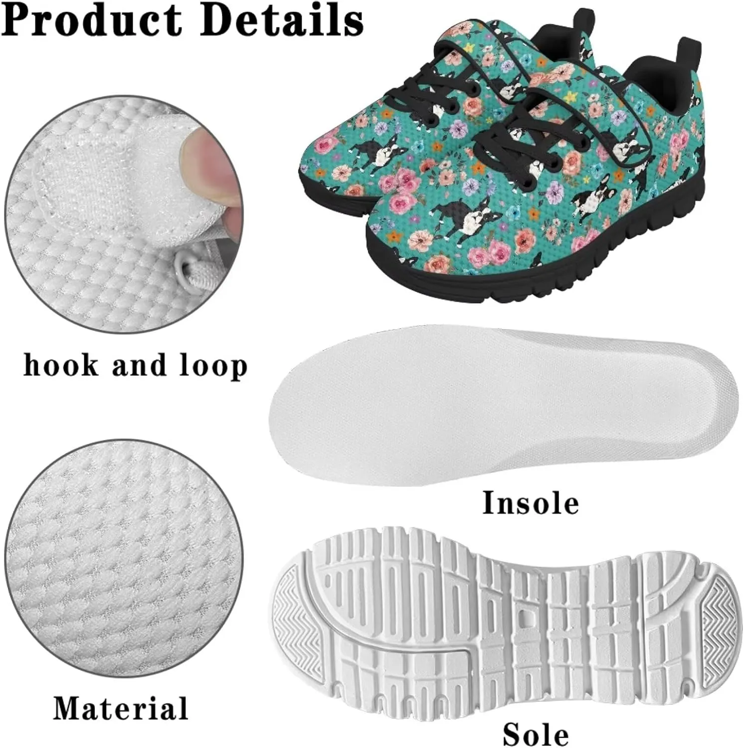 Puppy Dog Girls Boys Running Sneakers Hiking Shoes Fitness & Cross-Training Shoes Outdoor Sneaker