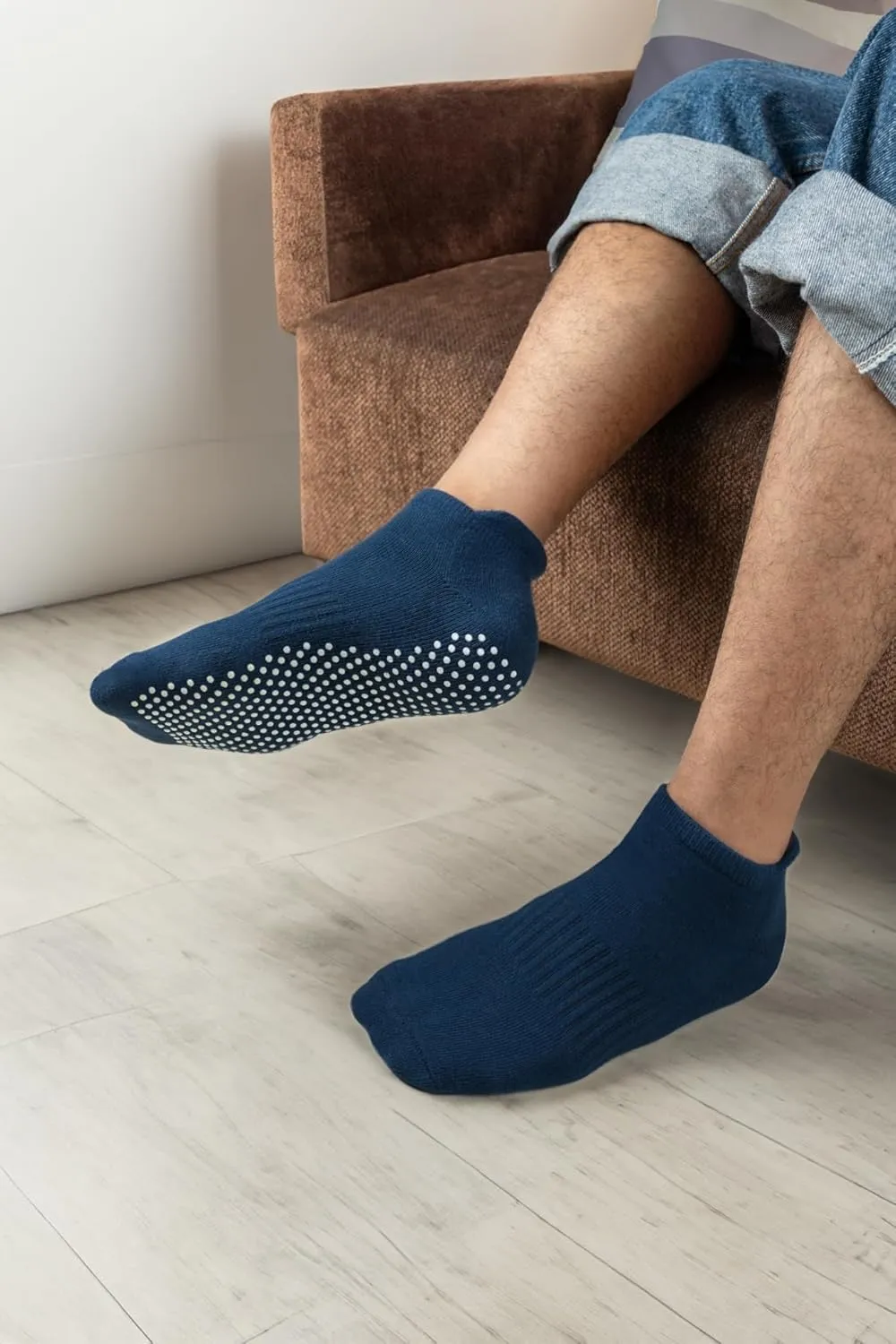 RATIVE Anti Slip Non Skid Barre Yoga Hospital Pilates Socks with Grips for Women Men