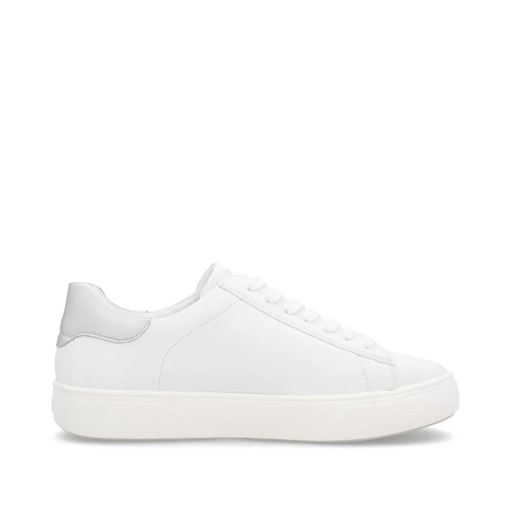 Remonte D2J00 -Ladies Lace Trainer in White/Silver