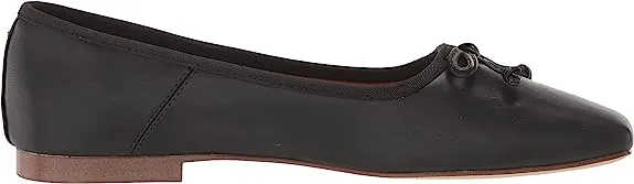 Sam Black Edelman Square-Toe Low-cost Teresa Detailed Ballet On Bow Circus Don't miss it By Flats Slip