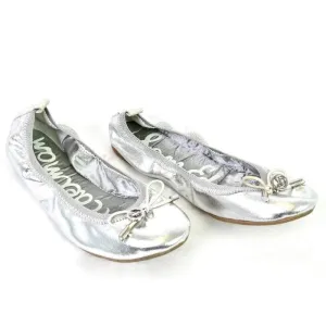 Sam Edelman Women's Farren Flats Silver 5M