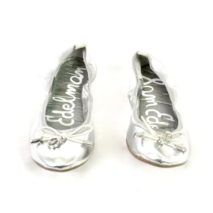 Sam Edelman Women's Farren Flats Silver 5M