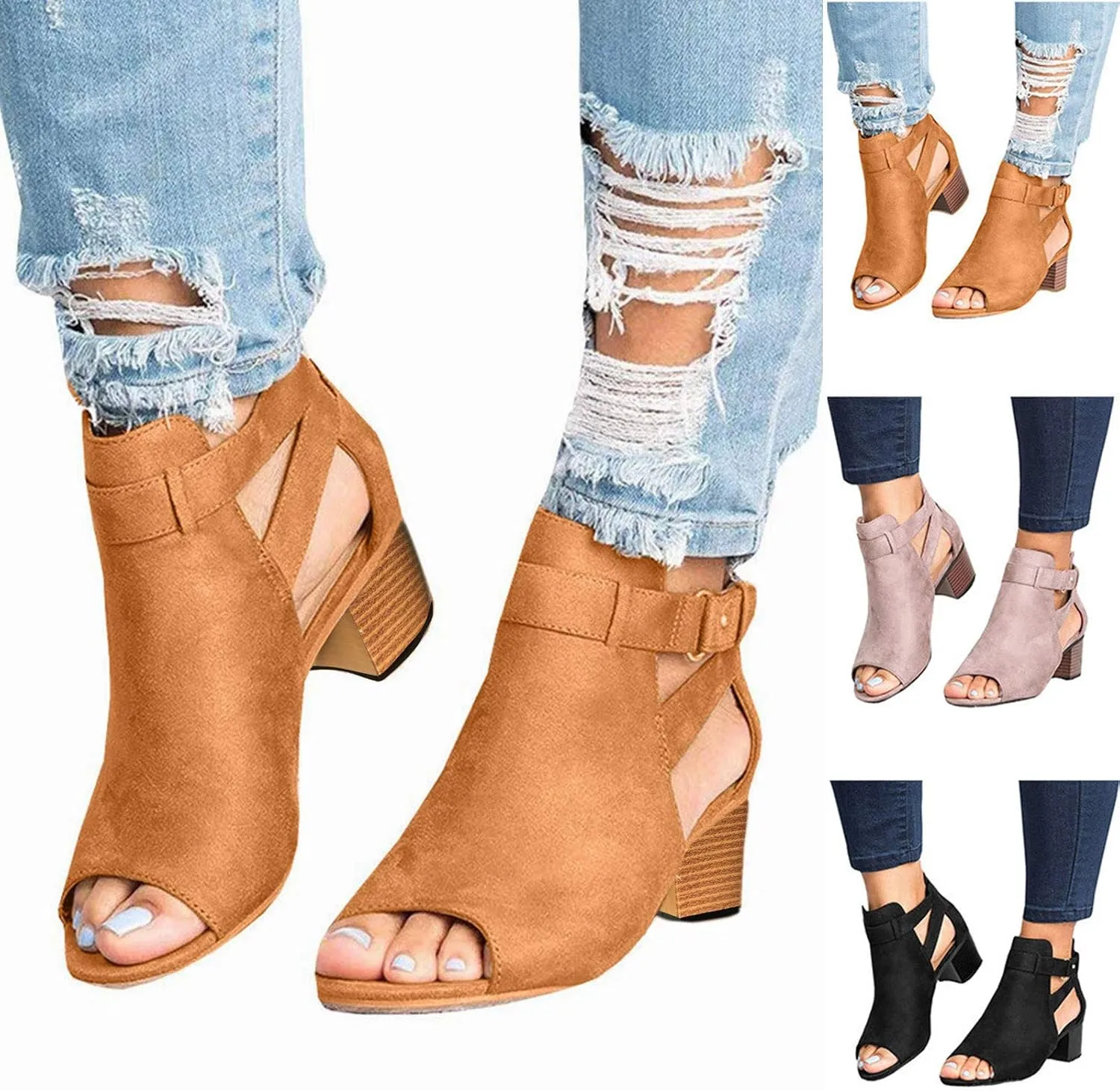 Sandals for Women Casual Summer Wedge Espadrilles Sandals Ankle Strap Open Toe Beach Boho Sandals Roman Shoes
