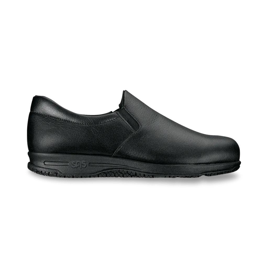 SAS Womens Patriot SR - Slip On Work Shoe Black