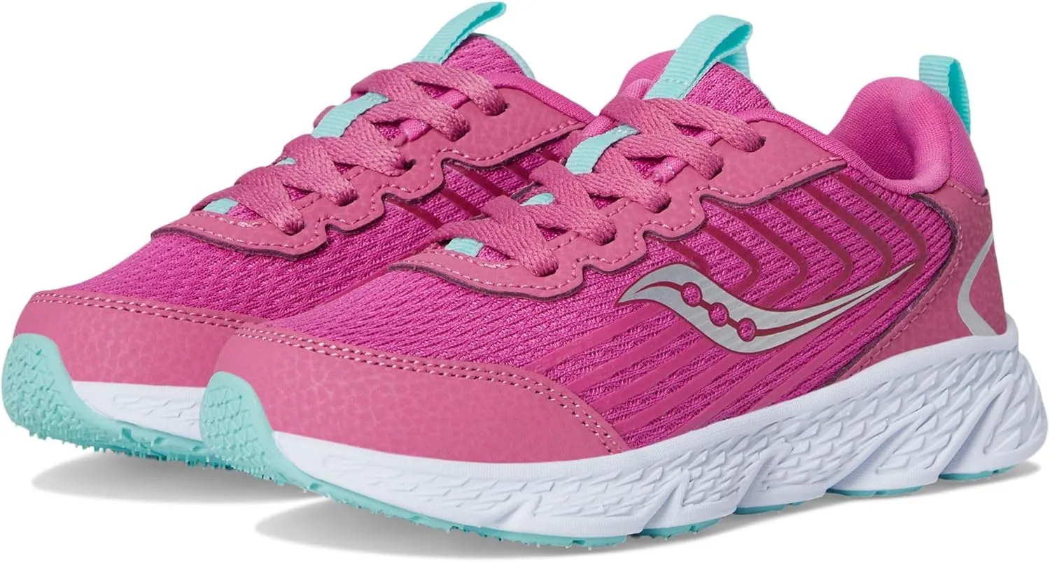 Saucony Wind 3.0 (Little Big Kid) Sneaker, Pink, 13.5 US Unisex