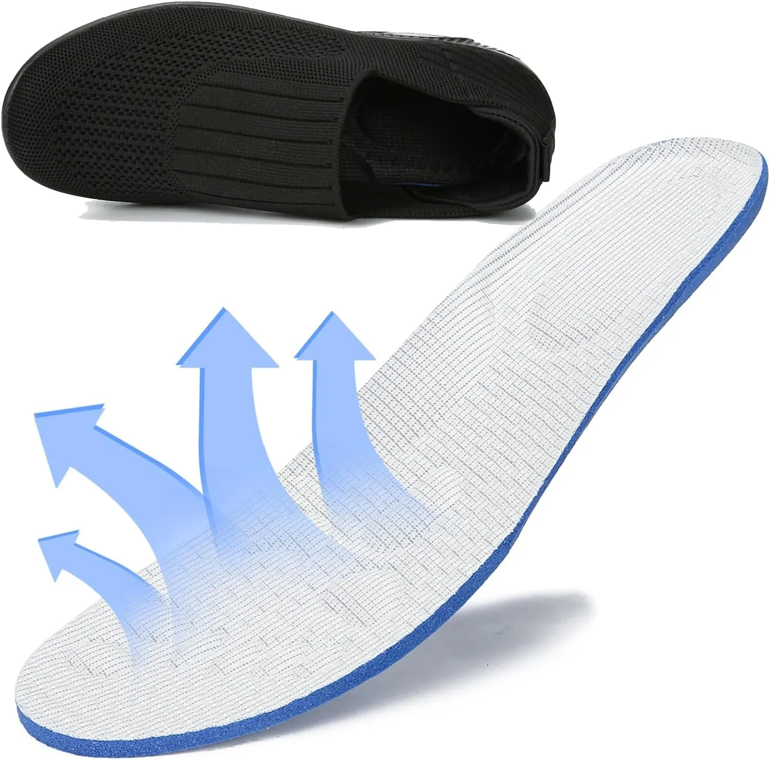 Semshedy Women Nurse Shoes Orthopedic Platform Nursing Sneakers Air Cushion Diabetic Walking Wedge Sneaker