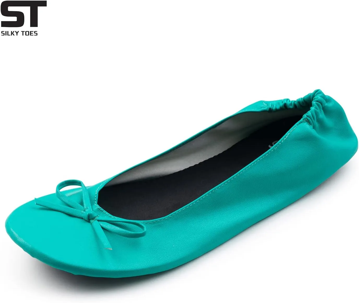 Silky Toes Foldable Flats for Women Purse Ballet Shoes Ballerina Slippers