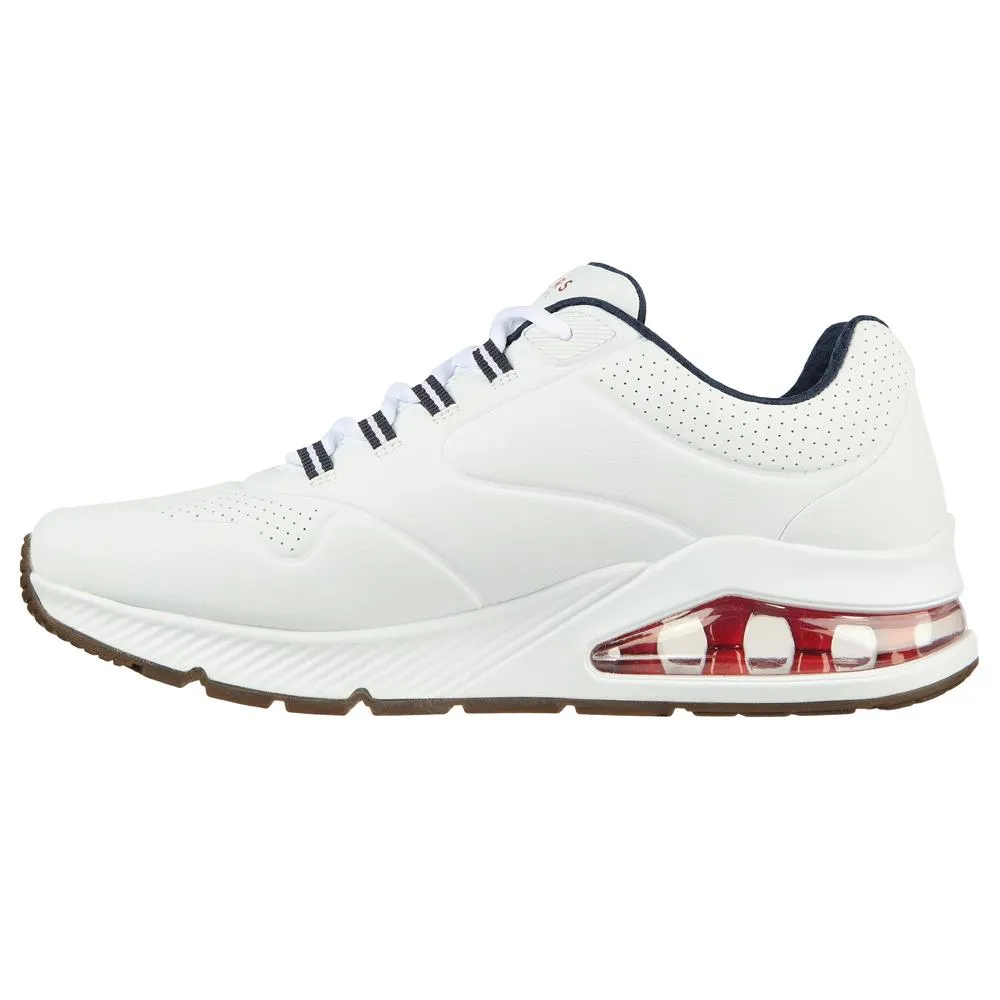 Skechers Mens Uno 2 White Trainer Shoes 232181/WNVR