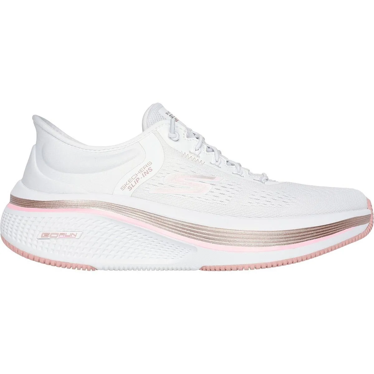 Skechers Performance Go Run Elevate 2.0 Banyan Trainer White/Pink