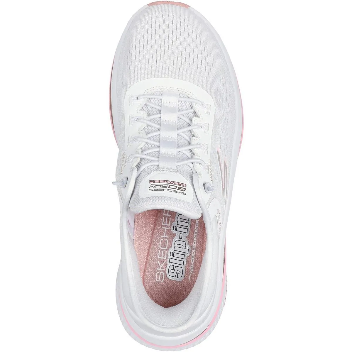 Skechers Performance Go Run Elevate 2.0 Banyan Trainer White/Pink