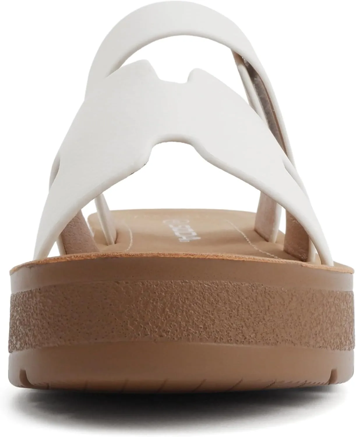 Soda “Tonya” ~ Women Open Round Toe Double Strap Slide On Sandal