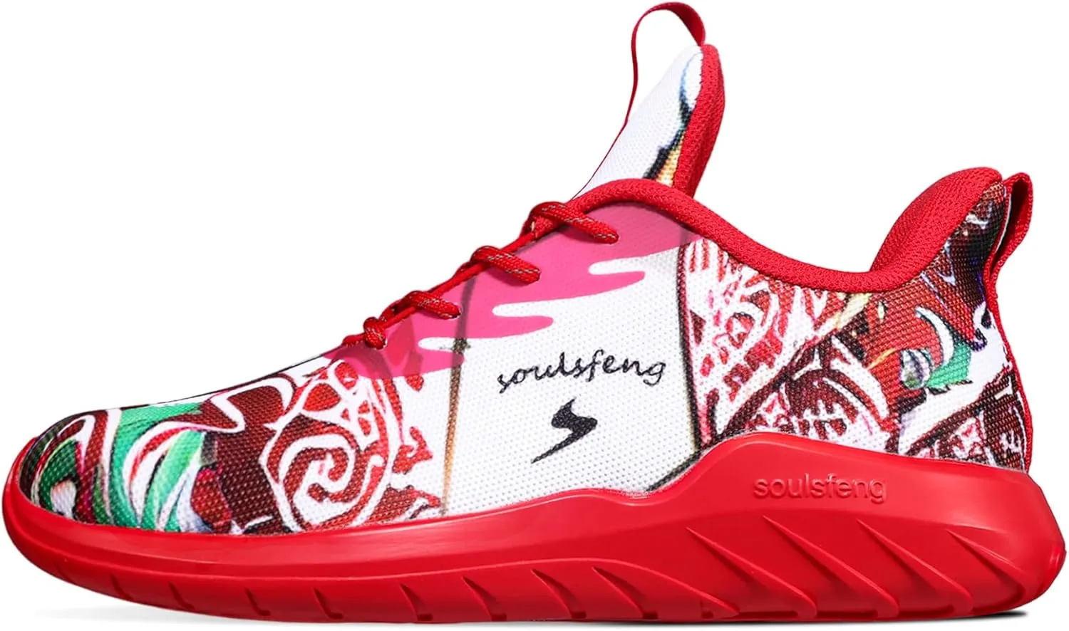 Soulsfeng Womens Running Shoes Lightweight Breathable Tennis Shoes Non Slip Fashion Walking Sneakers