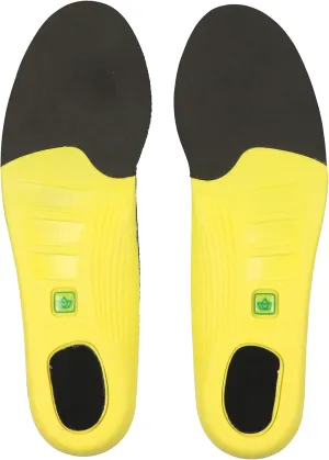 Spenco Polysorb Cross Trainer Insoles sz 3 (Men 8-9) (Women 9-10) Green Yellow