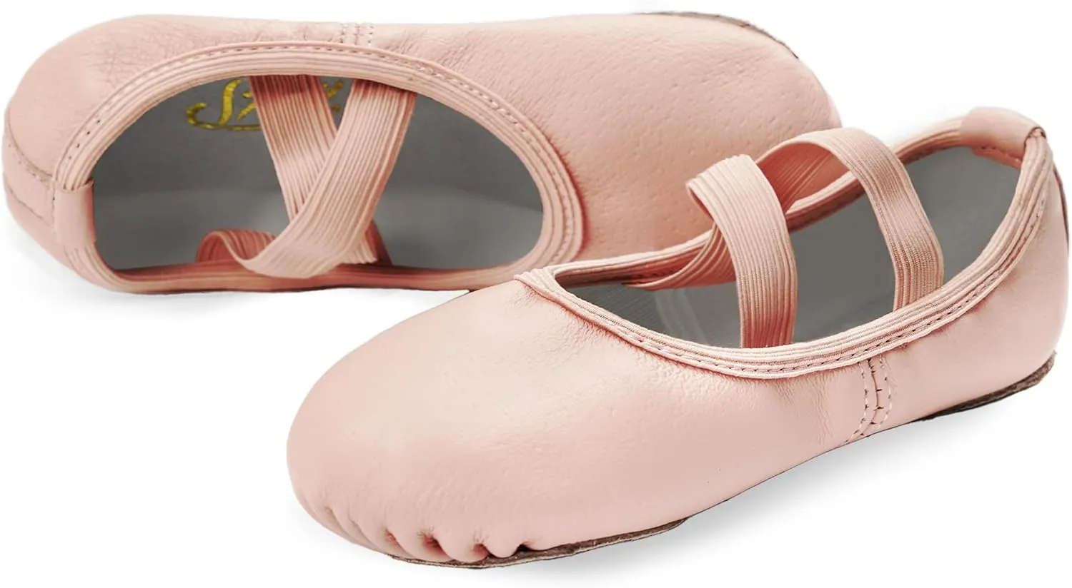 Stelle Ballet Shoes for Girls Dance Slippers Genuine Leather Ballerina Shoes for Toddler/Little Kid/Big Kid