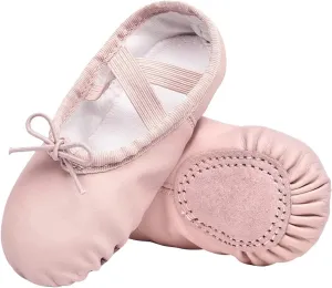 Stelle Girls Ballet Shoes Boys Toddler Soft Leather Dance Slippers for Toddler/Little Kid/Big Kid
