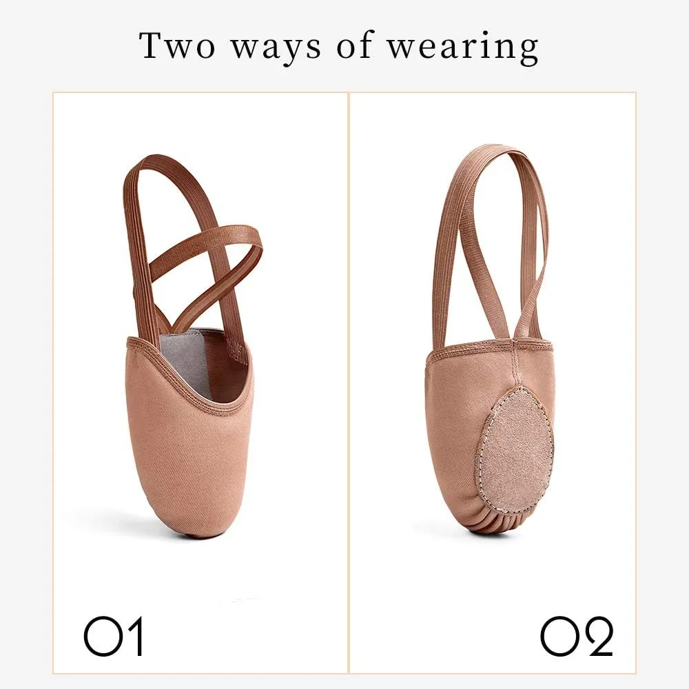 Stelle Half Soles Dance Shoes Women Men Canvas Lyrical Pirouette Ballet Shoes Turners Dance Shoes for Contemporary