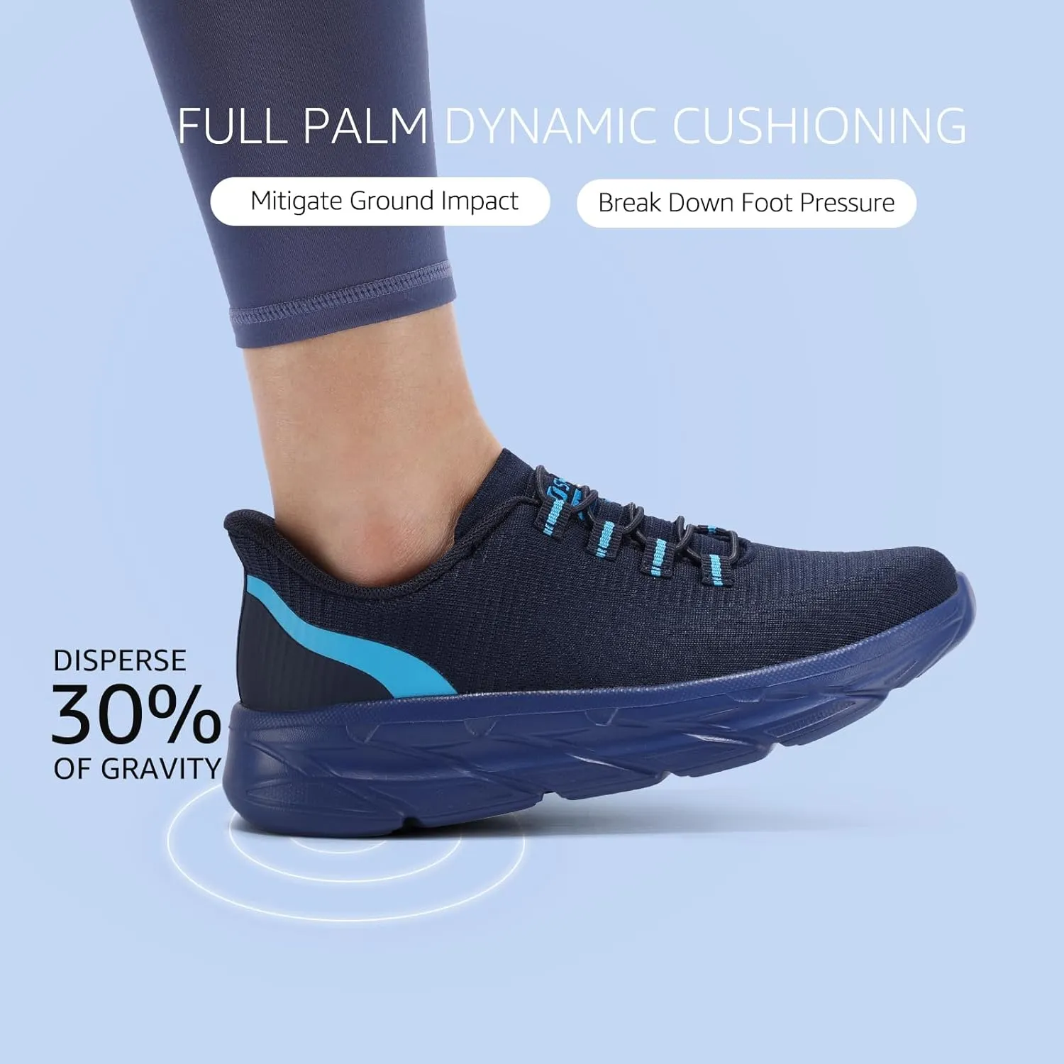 STQ Slip On Shoes Women - Orthopedic Walking Sneakers Comfortable Breathable Lightweight Casual Tennis Shoe for Plantar Fasciitis Relief