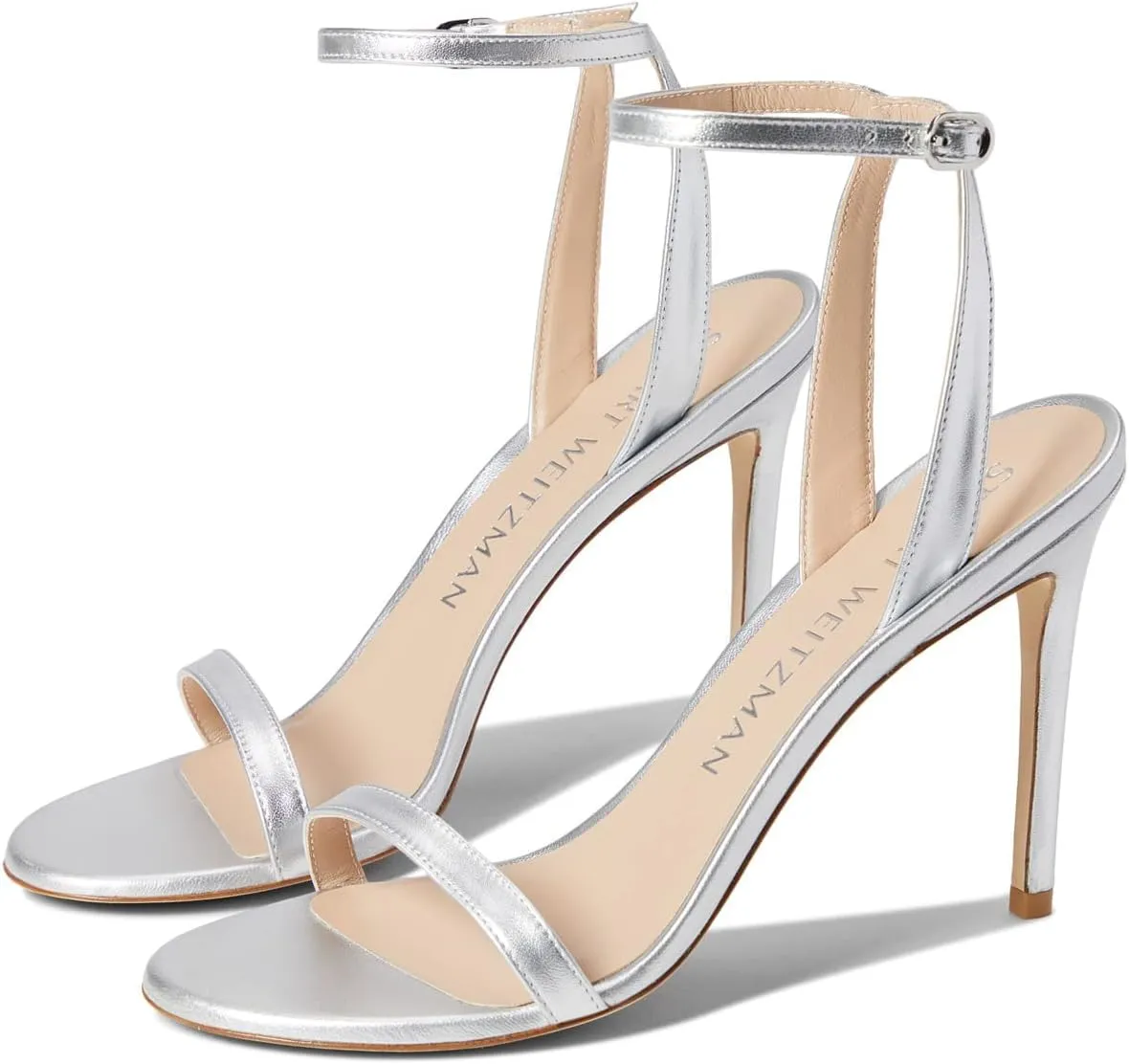 Stuart Weitzman Womens Barelynude 100 Sandal