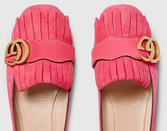 Suede Ballet Flat, Pink
