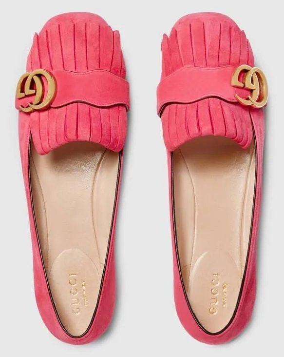 Suede Ballet Flat, Pink