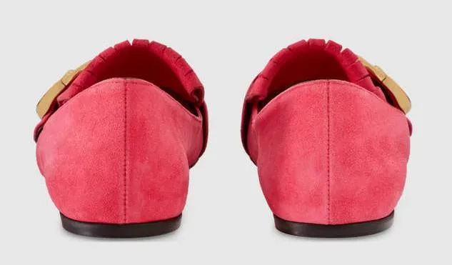 Suede Ballet Flat, Pink