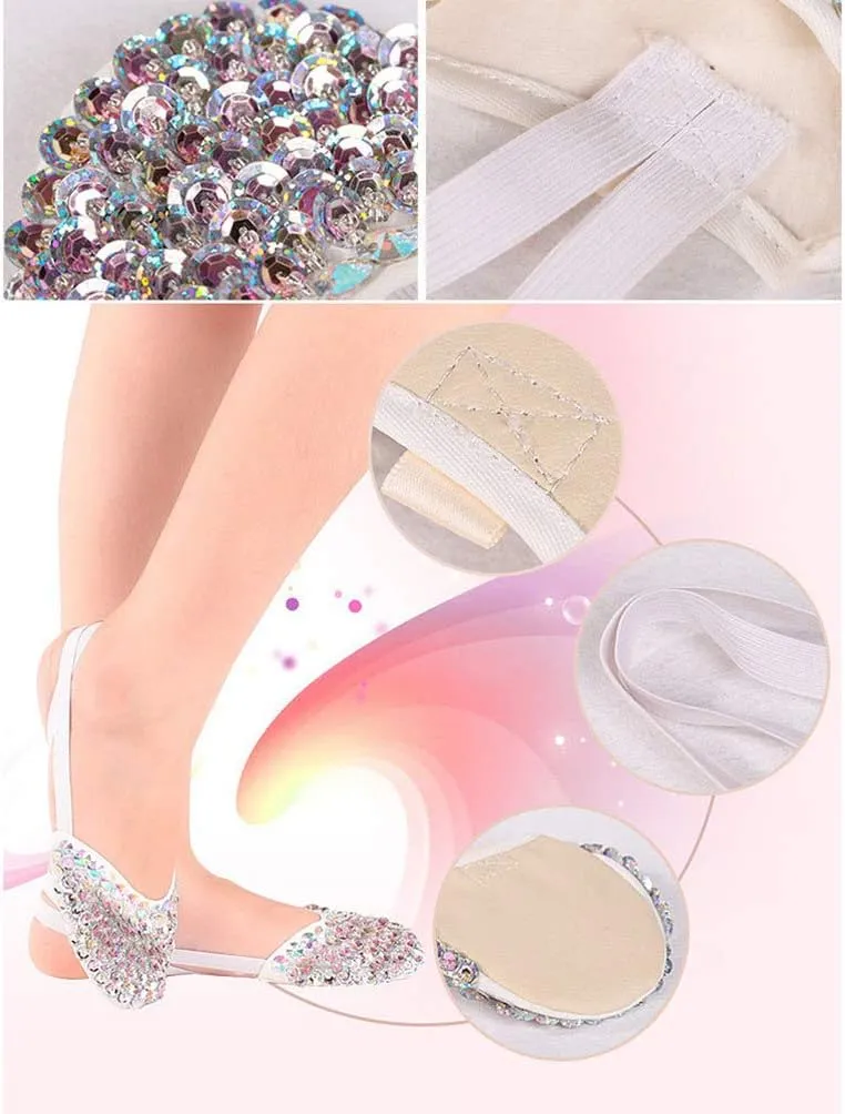 SUPVOX 1 Pair Toes Shoes Ballet Yoga Toe Shoes Lyrical Turning Shoes Girls Dance Ballet Turning Shoes Ballet Shoes for Girls Toe Shoes for Ballet Flash Girl Child Insole