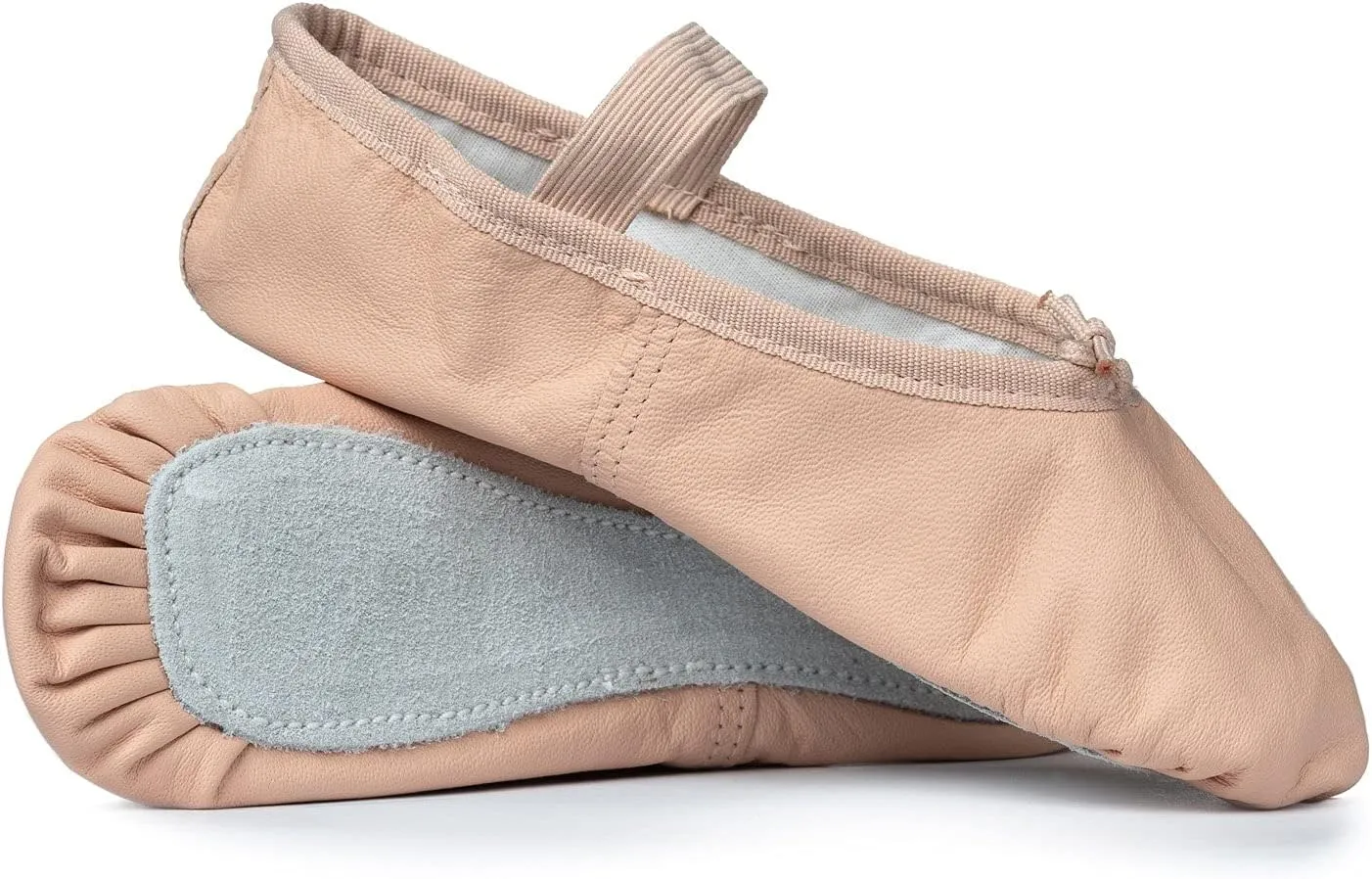 Theatricals Girls Beginner Leather Full Sole Ballet Shoes