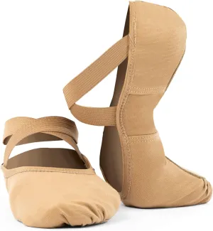 Theatricals Girls SofTouch Canvas Stretch Split-Sole Ballet Shoes