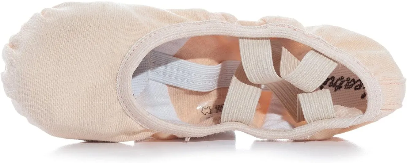 Theatricals Girls SofTouch Canvas Stretch Split-Sole Ballet Shoes
