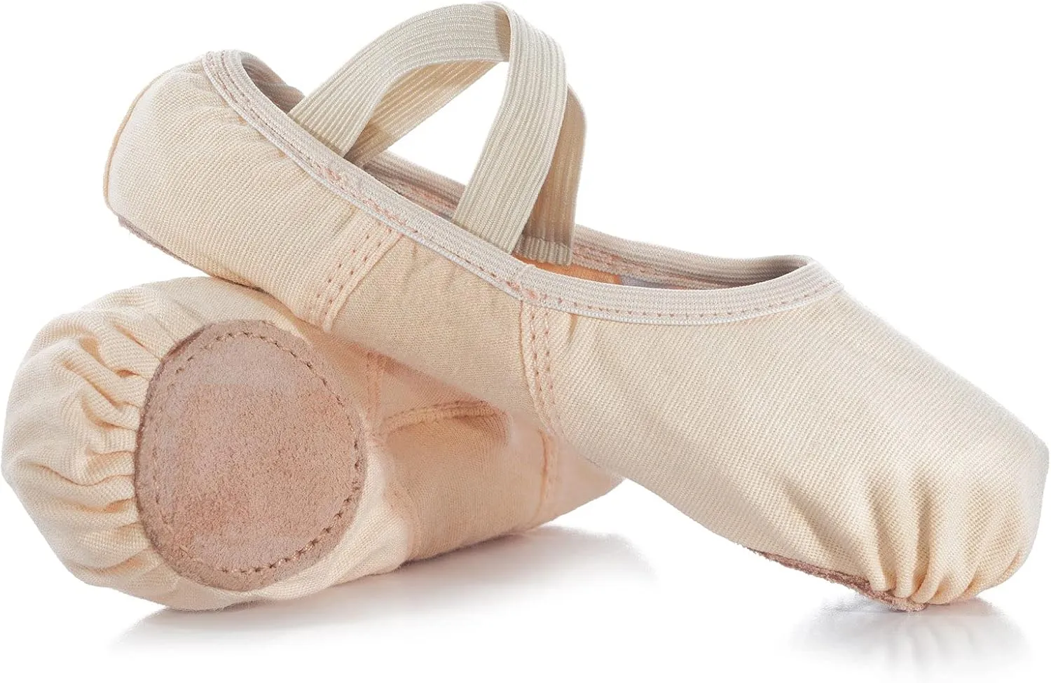 Theatricals Girls SofTouch Canvas Stretch Split-Sole Ballet Shoes
