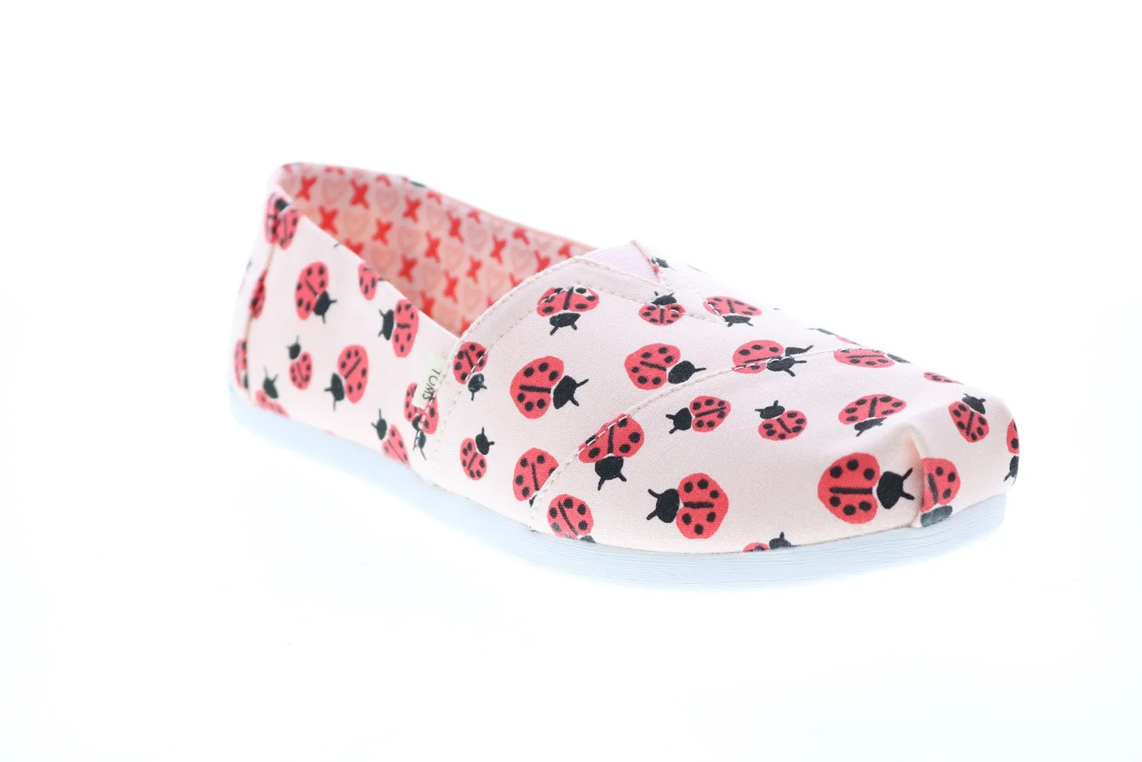 Toms Alpargata 10015562 Womens Pink Canvas Loafer Flats Shoes
