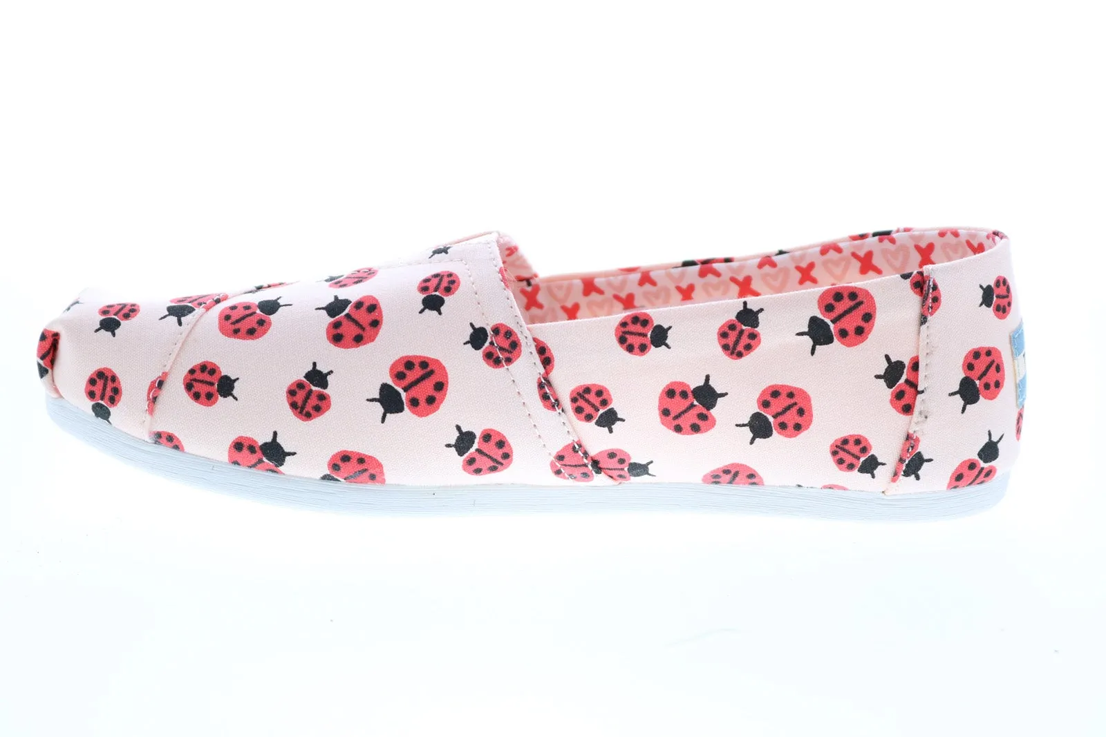 Toms Alpargata 10015562 Womens Pink Canvas Loafer Flats Shoes