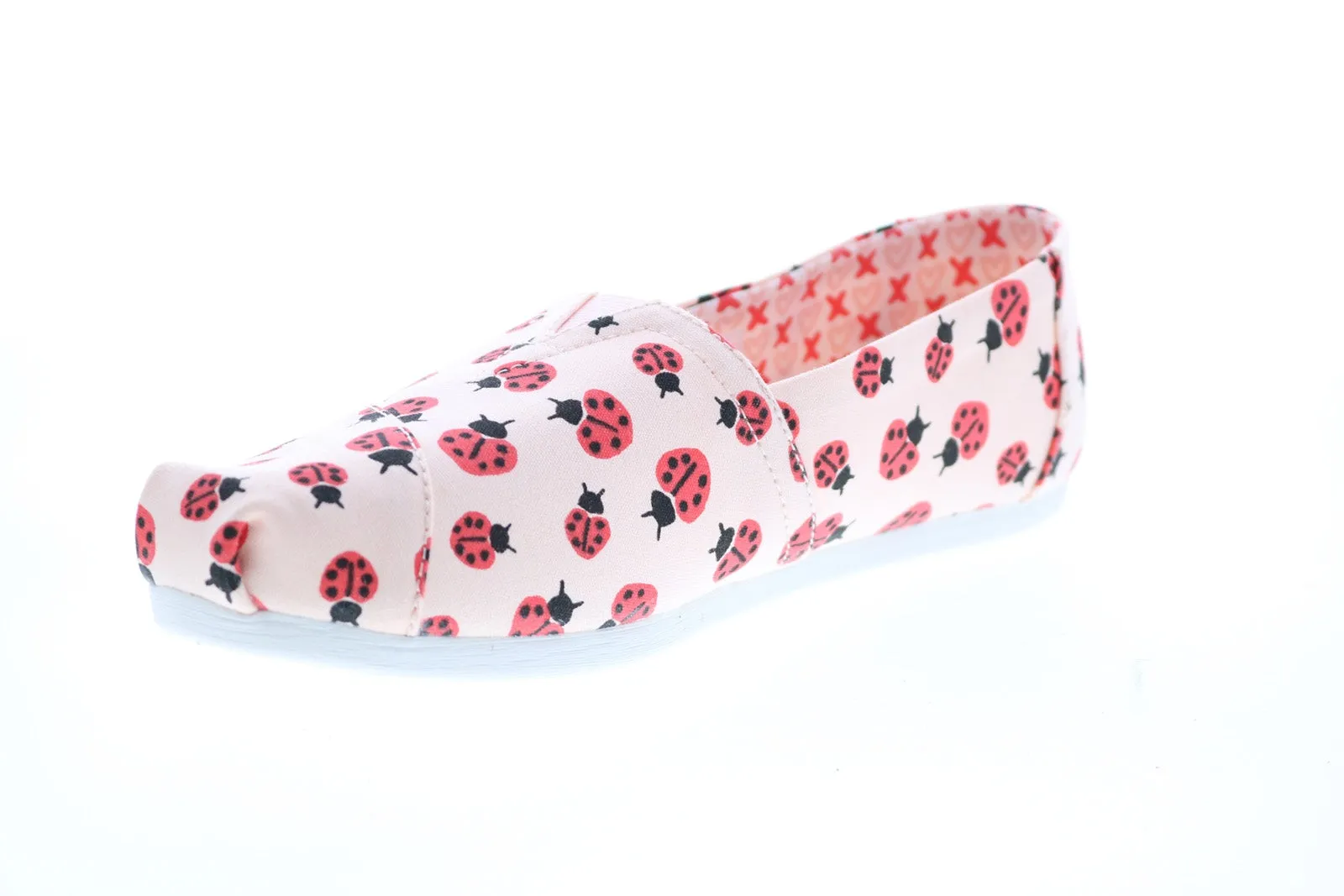 Toms Alpargata 10015562 Womens Pink Canvas Loafer Flats Shoes