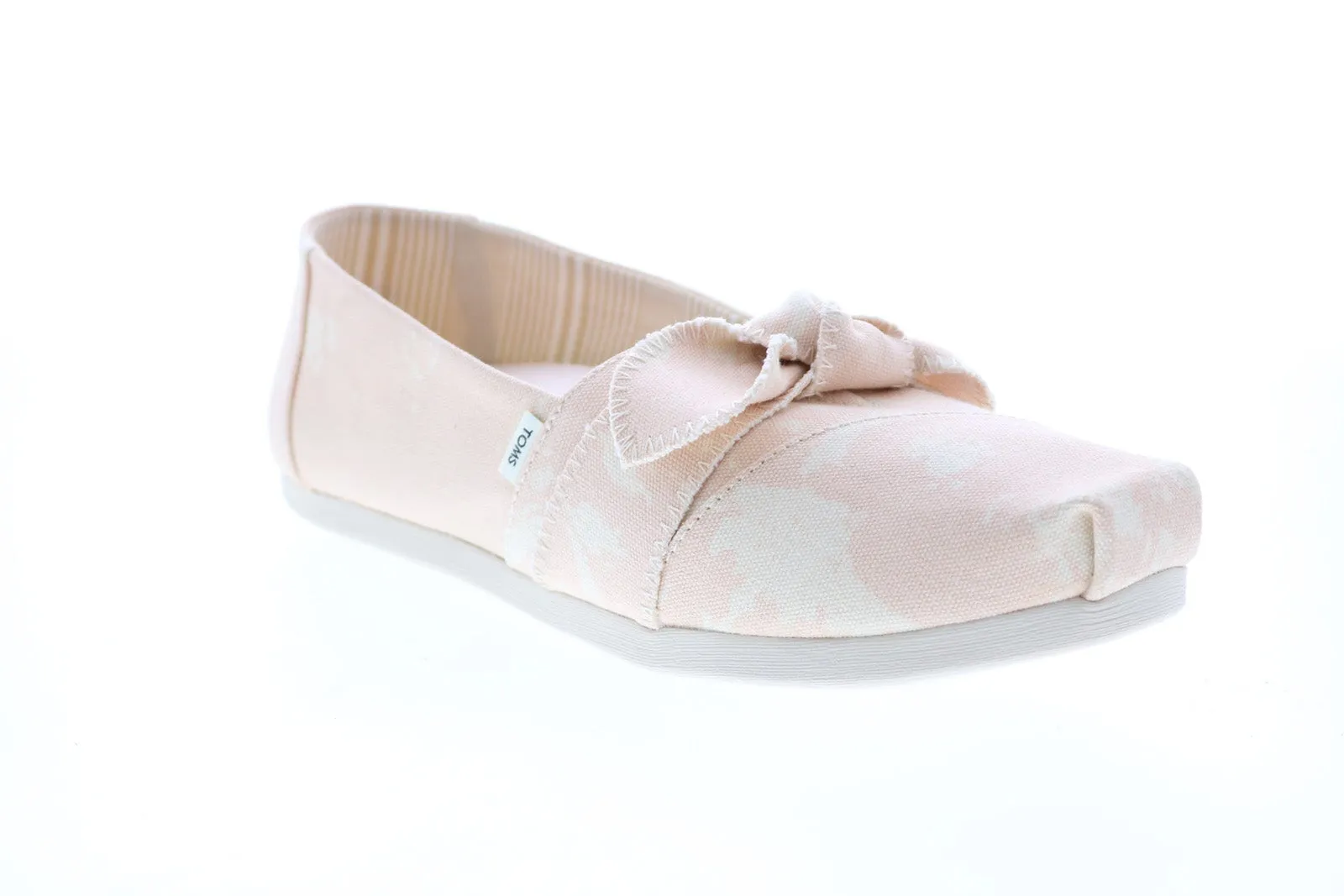 Toms Alpargata 10016234 Womens Pink Canvas Slip On Loafer Flats Shoes