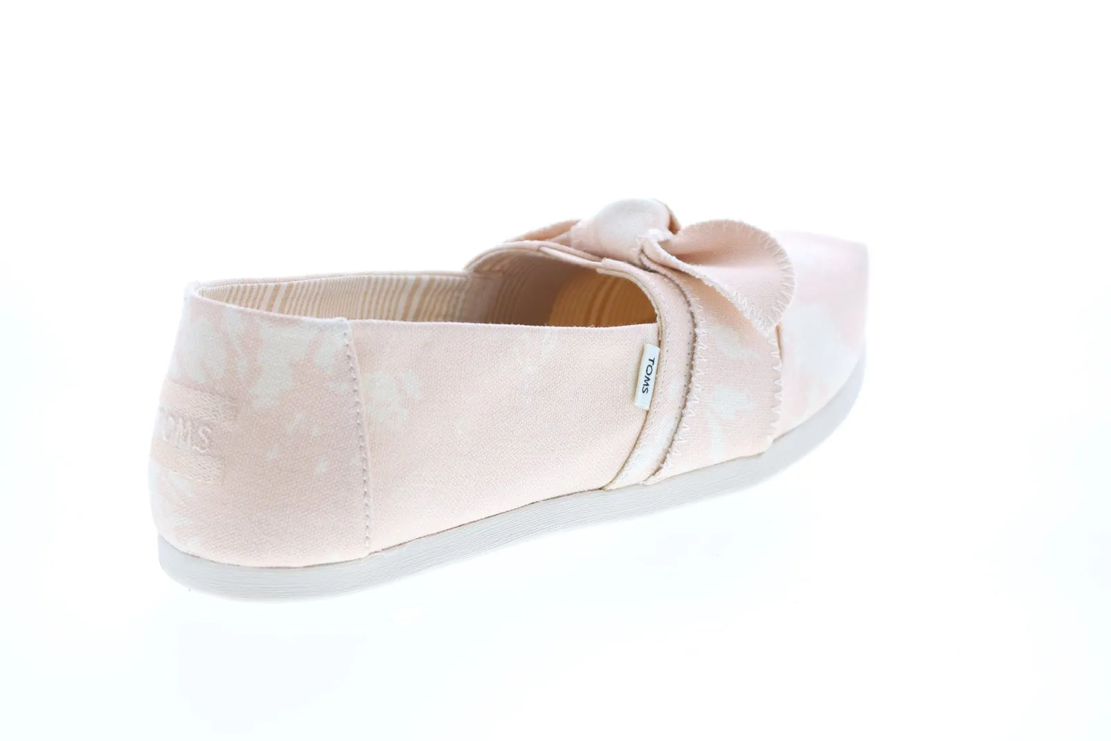 Toms Alpargata 10016234 Womens Pink Canvas Slip On Loafer Flats Shoes