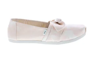 Toms Alpargata 10016234 Womens Pink Canvas Slip On Loafer Flats Shoes