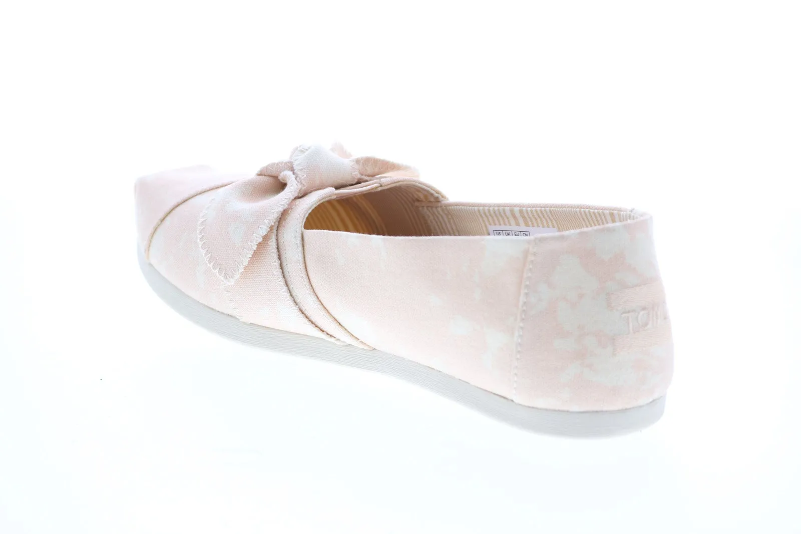 Toms Alpargata 10016234 Womens Pink Canvas Slip On Loafer Flats Shoes