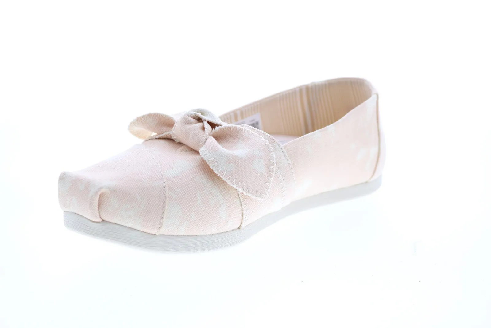 Toms Alpargata 10016234 Womens Pink Canvas Slip On Loafer Flats Shoes