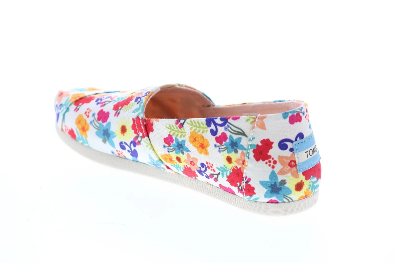 Toms Classic 10015067 Womens White Canvas Slip On Loafer Flats Shoes