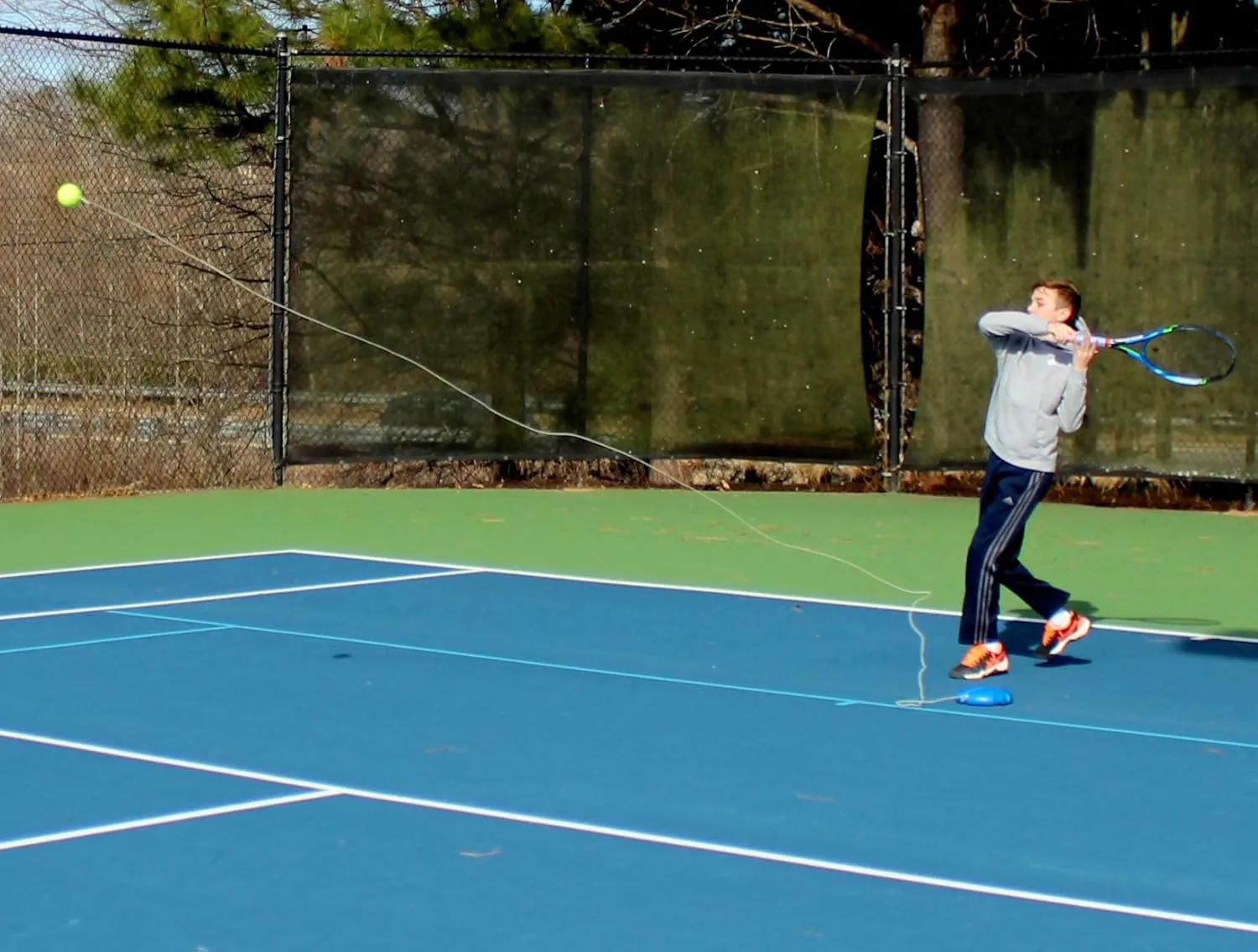 Tourna Fill & Drill Tennis Trainer, The Original Patented Water-Filled Base Tennis Trainer